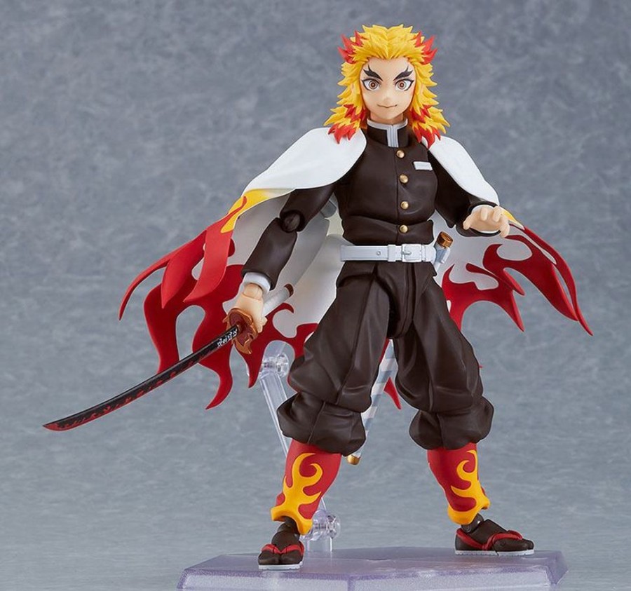 Anime Figures & Merch Max Factory Figma | Demon Slayer Kimetsu No Yaiba Kyojuro Rengoku Figma Action Figure 15 Cm - Otakuhype|Demon Slayer Kimetsu No Yaiba Kyojuro Rengoku Figma Action Figure 15 Cm