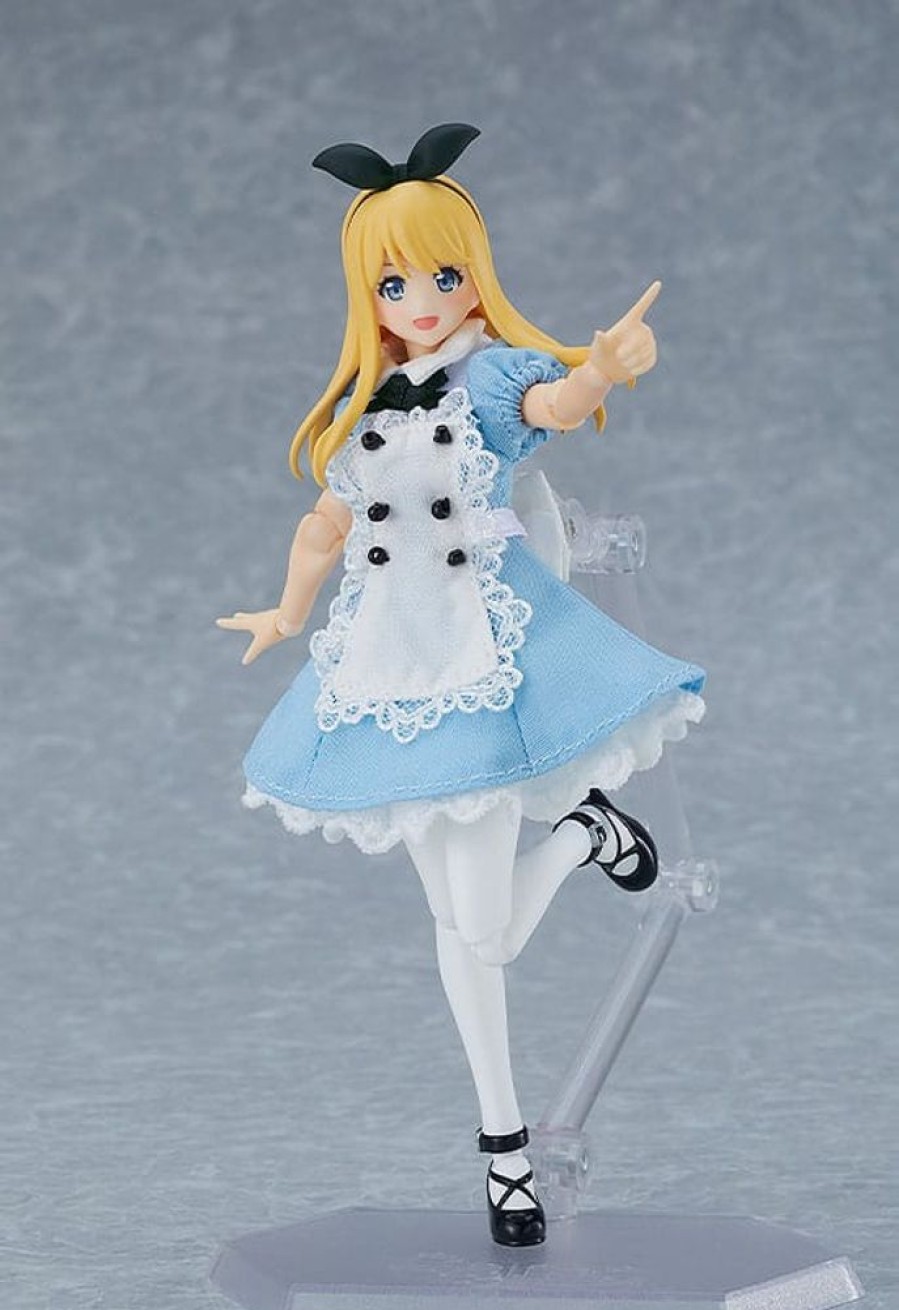 Anime Figures & Merch Max Factory Figma | Original Character Figma Female Body (Alice) With Dress And Apron Outfit 13 Cm [Max Factory] - Otakuhype|Original Character Figma Female Body (Alice) With Dress And Apron Outfit 13 Cm [Max Factory]