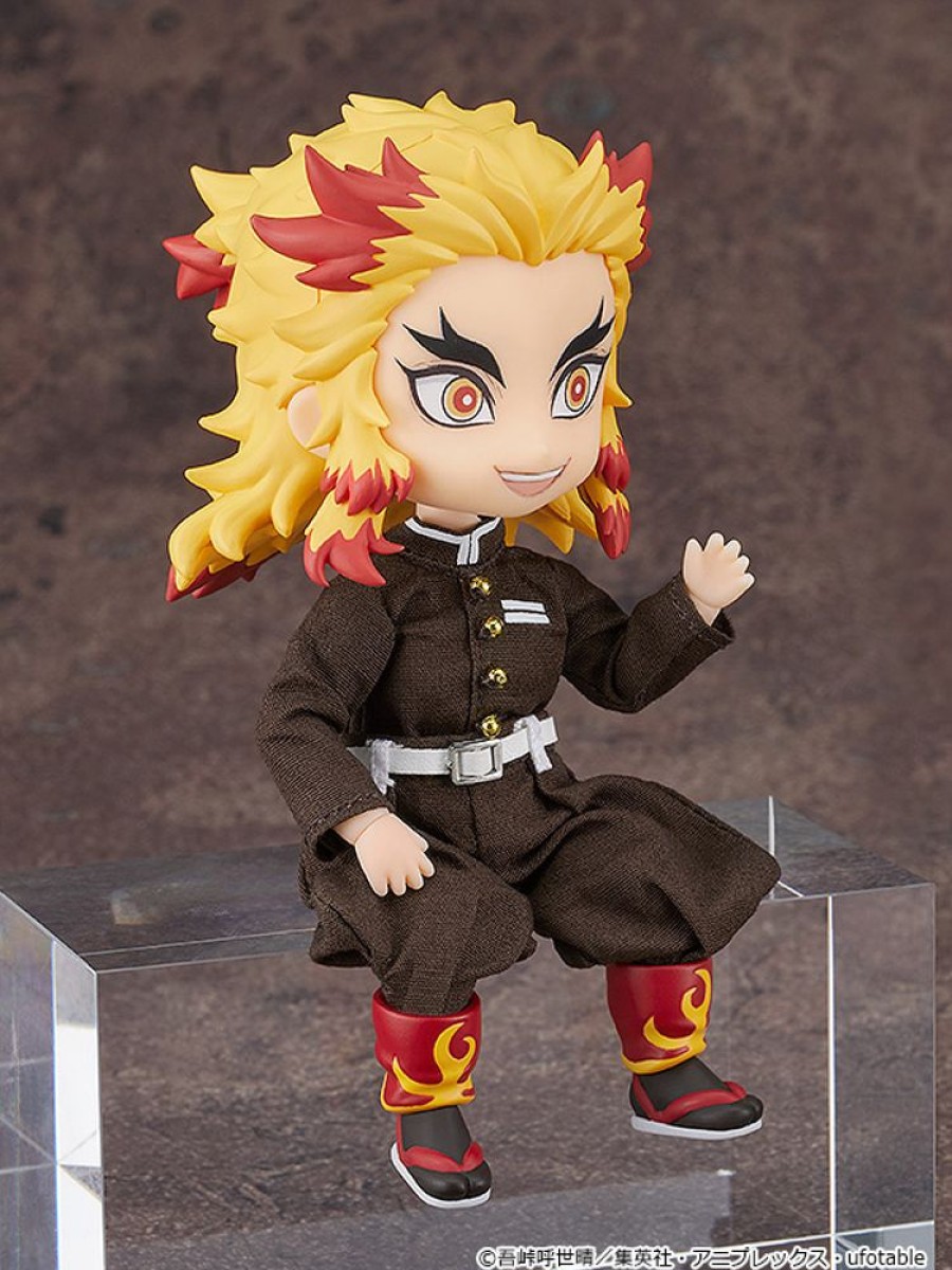 Anime Figures & Merch Good Smile Company Dolls | Demon Slayer: Kimetsu No Yaiba Nendoroid Doll Kyojuro Rengoku 10 Cm [Good Smile Company] - Otakuhype|Demon Slayer: Kimetsu No Yaiba Nendoroid Doll Kyojuro Rengoku 10 Cm [Good Smile Company]