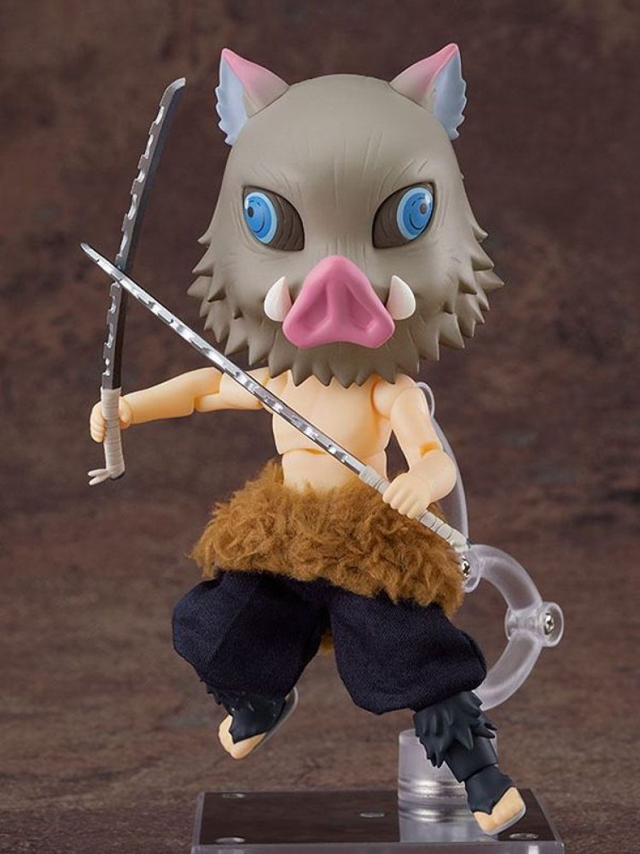 Anime Figures & Merch Good Smile Company Dolls | Demon Slayer Kimetsu No Yaiba Nendoroid Doll Inosuke Hashibira 14 Cm - Otakuhype|Demon Slayer Kimetsu No Yaiba Nendoroid Doll Inosuke Hashibira 14 Cm